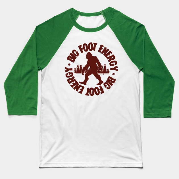 Big Foot Energy B.F.E. Baseball T-Shirt by StudioPM71